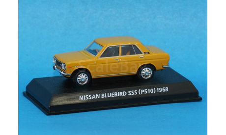Nissan Bluebird SSS(P510) 1968 Konami 1/64 Red, масштабная модель, 1:64