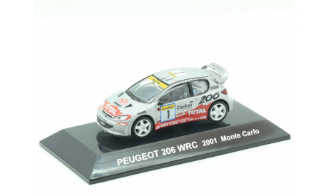 Peugeot 206 WRC 2001 Monte Carlo 1/64 CM’s, масштабная модель, 1:64