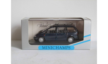 1/43 Ford Galaxy 1995 blue metal. MINICHAMPS 430 084161, масштабная модель, 1:43