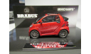 1/43 Mercedes-Benz Смарт Брабус Мерседес Smart Brabus Ultimate 120 Cabriolet Red MINICHAMPS 437 032730, масштабная модель, scale43