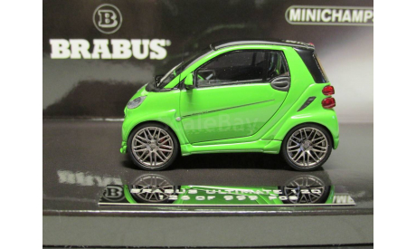 1/43 Mercedes-Benz Смарт Брабус Мерседес Smart Brabus Ultimate 120 Green MINICHAMPS 437 032700, масштабная модель, scale43