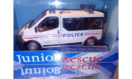 RENAULT TRAFIC MINI BUS POLICE, Cararama, ПЕРВЫЕ ВЫПУСКИ, масштабная модель, Bauer/Cararama/Hongwell, scale43