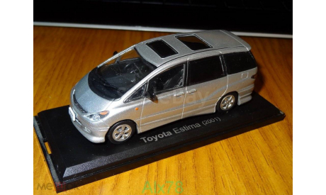 Toyota Estima 2001, 1:43, металл деф покраски, масштабная модель, Norev, scale43