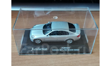 Nissan Skyline 2001 300GT Sedan, Silver, J-Collection, металл, 1:43, масштабная модель, scale43