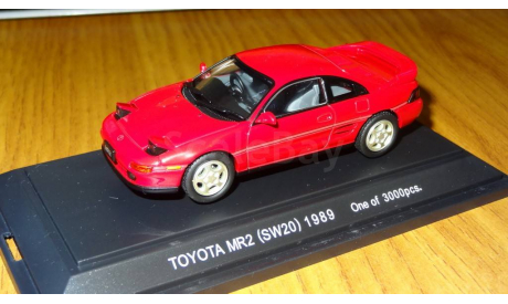 Toyota MR 2 SW20, 1989, Ebbro, 1:43, металл, масштабная модель, scale43