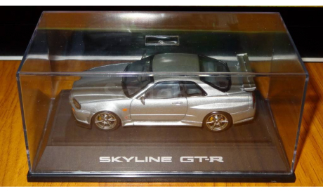 Nissan Skyline GT-R R34, Ebbro, Silver, металл, 1:43, масштабная модель, scale43