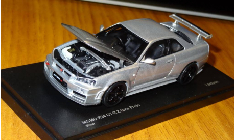 Nissan Skyline GT-R R34 Nismo Z-tune Proto, Kyosho, металл, 1:43, масштабная модель, scale43