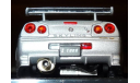 Nissan Skyline GT-R R34 Nismo Z-Tune, silver, Ebbro, 1:43, металл, масштабная модель, scale43