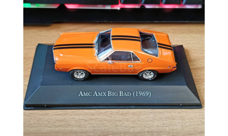 AMC AMX Big Bad (1969), American Cars, 1:43, металл, масштабная модель, Hachette, GMC, scale43