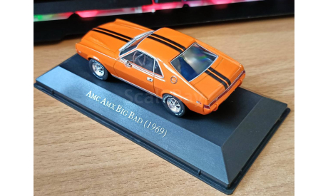 AMC AMX Big Bad (1969), American Cars, 1:43, металл, масштабная модель, Hachette, GMC, scale43