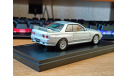 Nissan Skyline GT-R (BNR32) V-Spec II, Silver, Option weels, Kyosho 1:43 металл, масштабная модель, scale43