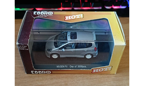 Honda Fit Mugen, Ebbro, 1:43, металл, масштабная модель, scale43