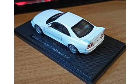 Nissan Skyline GT-R (R33) V spec WHITE, Ebbro, 1:43, металл,, масштабная модель, scale43