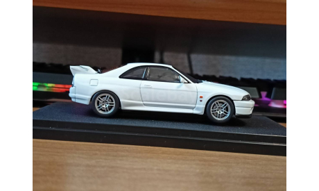 Nissan Skyline GT-R (R33) V spec WHITE, Ebbro, 1:43, металл,, масштабная модель, scale43