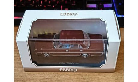 Nissan President 252 Brown, Ebbro, 1:43, металл, масштабная модель, scale43