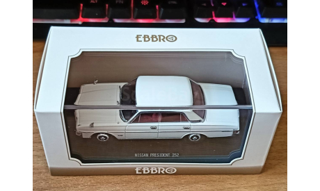 Nissan President 252 White, Ebbro, 1:43, металл, масштабная модель, scale43