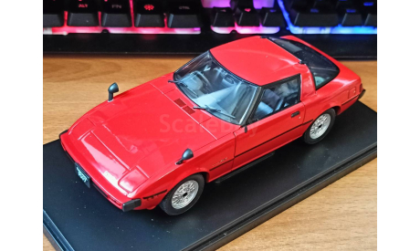 Mazda Savanna RX-7 (1978), WhiteBox, 1:24, металл, масштабная модель, Kyosho, scale18