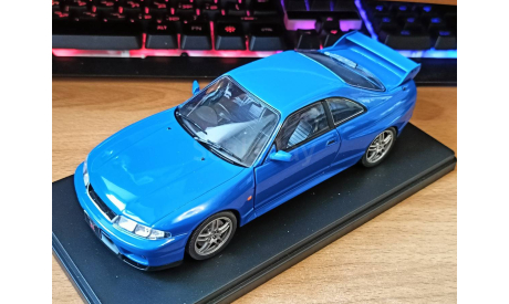 Nissan Skyline GT-R R33, 1995, WhiteBox, 1:24, Металл, масштабная модель, Kyosho, scale18