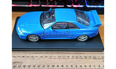 Nissan Skyline GT-R R33, 1995, WhiteBox, 1:24, Металл, масштабная модель, Kyosho, scale18