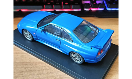 Nissan Skyline GT-R R33, 1995, WhiteBox, 1:24, Металл, масштабная модель, Kyosho, scale18