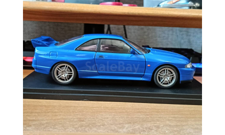 Nissan Skyline GT-R R33, 1995, WhiteBox, 1:24, Металл, масштабная модель, Kyosho, scale18