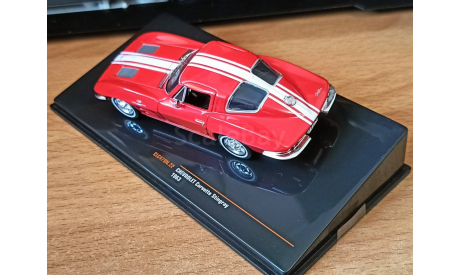 Chevrolet Corvette Stingray Coupe C2 (1963), IXO, 1:43, металл, масштабная модель, IXO Road (серии MOC, CLC), scale43
