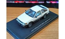Toyota Corolla Levin 1600 GTV AE86 with alloy weels, Ebbro, 1:43, металл, масштабная модель, scale43