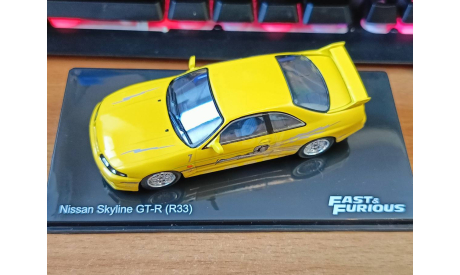 Nissan Skyline R33, 1:43, металл Fast&Furious, масштабная модель, IXO Road (серии MOC, CLC), scale43