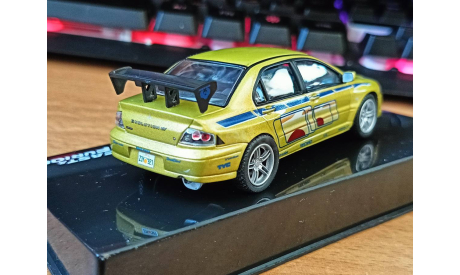 Mitsubishi Lancer Evolution VII, 2002, 1:43, металл Fast&Furious, масштабная модель, IXO Road (серии MOC, CLC), scale43