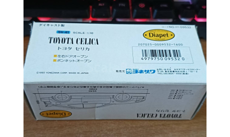 Toyota Celica Diapet 1:40 Металл, масштабная модель, scale0