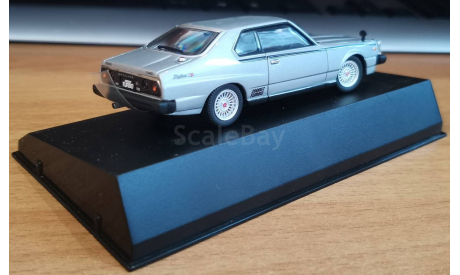 Nissan Skyline 2000 Turbo GT-E-S 1980, Aoshima Dism, 1:43, металл, масштабная модель, scale43