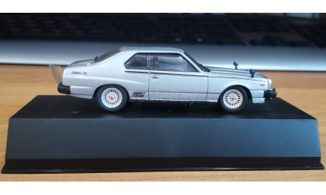 Nissan Skyline 2000 Turbo GT-E-S 1980, Aoshima Dism, 1:43, металл, масштабная модель, scale43