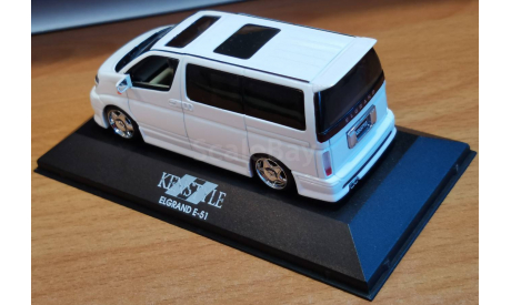 Nissan Elgrand E51 Kenstyle, White Perl, Aoshima, 1:43, металл, масштабная модель, scale43