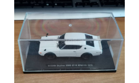 Nissan Skyline 2000 GT-R KPGC110 1973, EBBRO 1:43 металл, масштабная модель, scale43