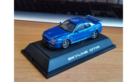 Nissan Skyline GT-R R34 V-spec, Ebbro, металл, 1:43, масштабная модель, scale43