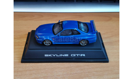 Nissan Skyline GT-R R34 V-spec, Ebbro, металл, 1:43, масштабная модель, scale43