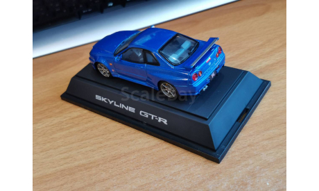 Nissan Skyline GT-R R34 V-spec, Ebbro, металл, 1:43, масштабная модель, scale43