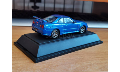 Nissan Skyline GT-R R34 V-spec, Ebbro, металл, 1:43, масштабная модель, scale43