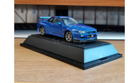 Nissan Skyline GT-R R34 V-spec, Ebbro, металл, 1:43, масштабная модель, scale43