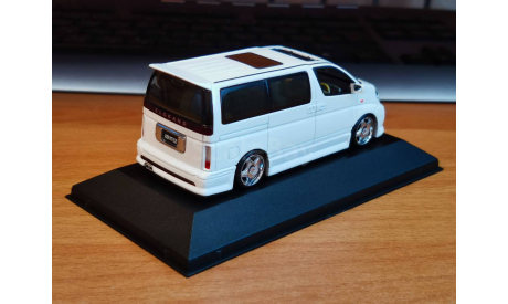 Nissan Elgrand E51 Kenstyle, White Perl, Aoshima, 1:43, металл, масштабная модель, scale43