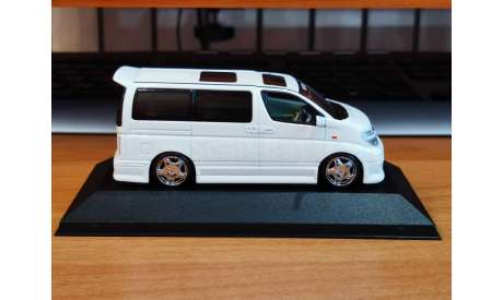 Nissan Elgrand E51 Kenstyle, White Perl, Aoshima, 1:43, металл, масштабная модель, scale43