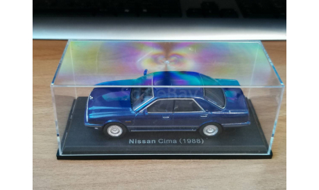 Nissan Cima, 1988, Norev, 1:43, Металл, масштабная модель, Hachette, scale43