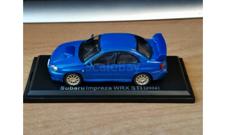 Subaru Impreza WRX STI, 2004,1:43, металл, масштабная модель, scale43, Hachette