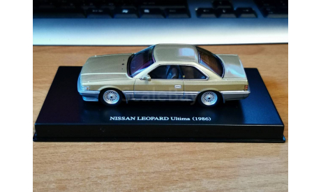 Nissan Leopard Ultima 1988, Aoshima Dism, 1:43, металл, масштабная модель, scale43