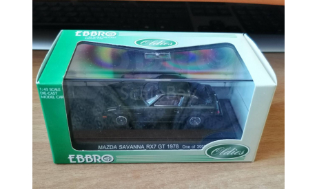 Mazda Savanna RX7 GT 1978, Green, Ebbro, 1:43, металл, масштабная модель, scale43