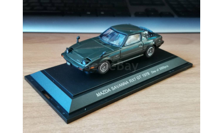 Mazda Savanna RX7 GT 1978, Green, Ebbro, 1:43, металл, масштабная модель, scale43