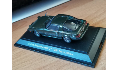 Mazda Savanna RX7 GT 1978, Green, Ebbro, 1:43, металл, масштабная модель, scale43