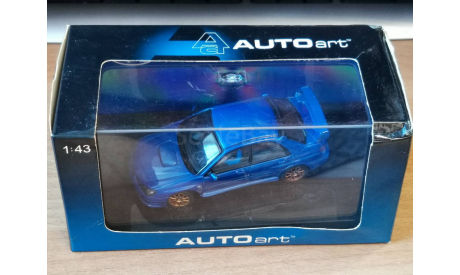 Subaru Impreza WRX Sti, 2006, Blue, Autoart, 1:43, Металл, масштабная модель, scale43