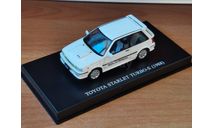 Toyota Starlet Turbo-S 1988 рестайл, Aoshima Dism, 1:43, металл, масштабная модель, scale43