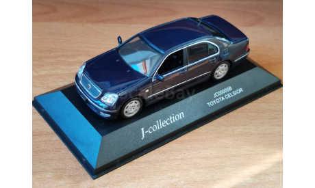 Toyota Celsior 2001, Dark Blue, J-Collection, 1:43, металл, масштабная модель, scale43